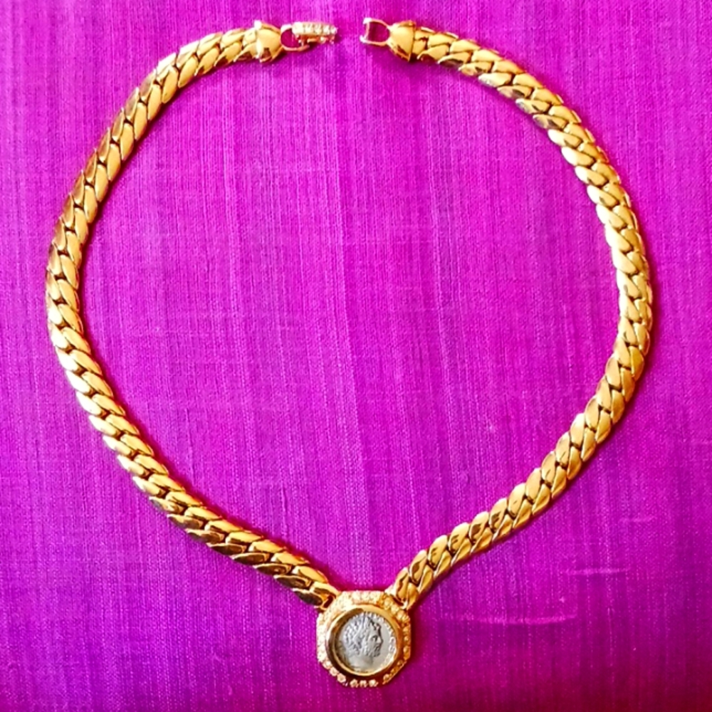 Braided Coin dual-wear (front/back) Medallion